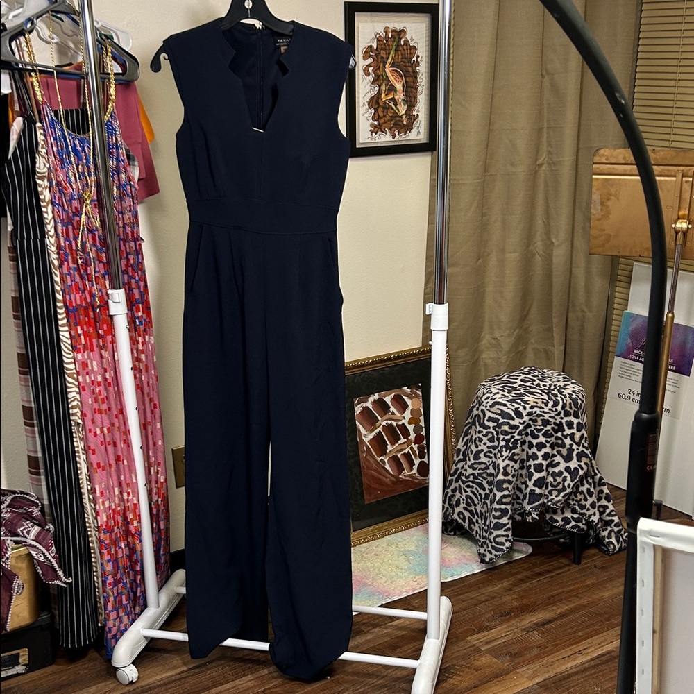 Tahari ASL Midnight Blue Jumpsuit